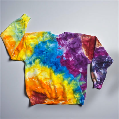 Rainbow Geode Design  Hanes Ultimate Cotton Crewneck Unisex Size Large