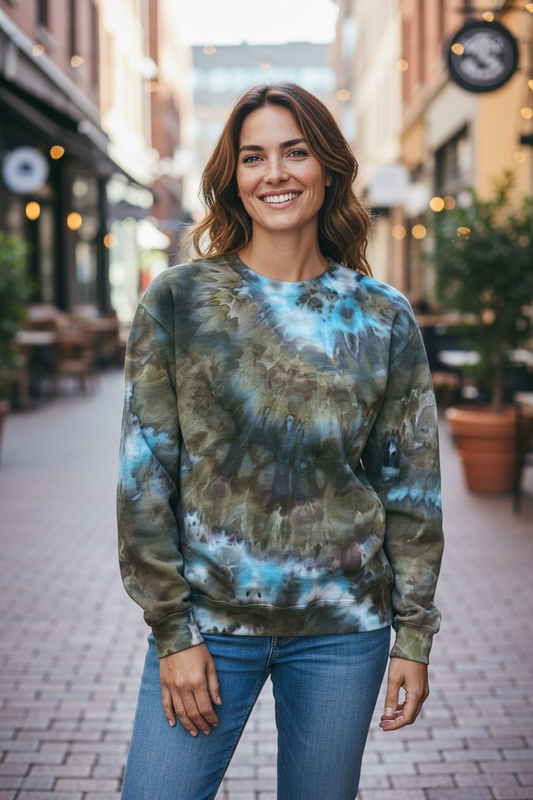 Beautiful Twist Design Unisex Crewneck Size Large