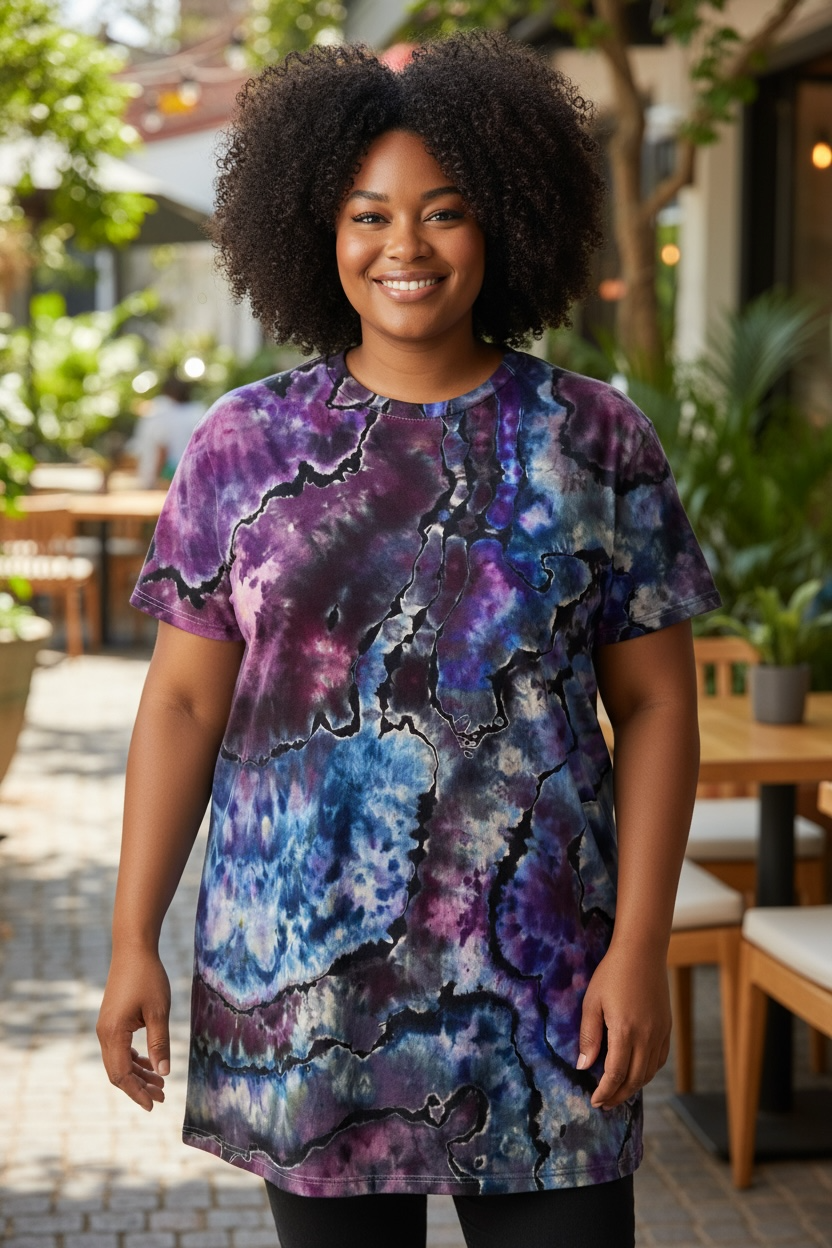 Reverse Geode Design Women's Large Luxe Tunic Shirt