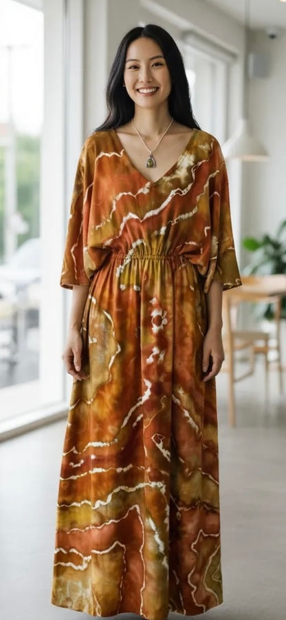 Geode Design Fall Inspired Mira Caftan Size L/XL