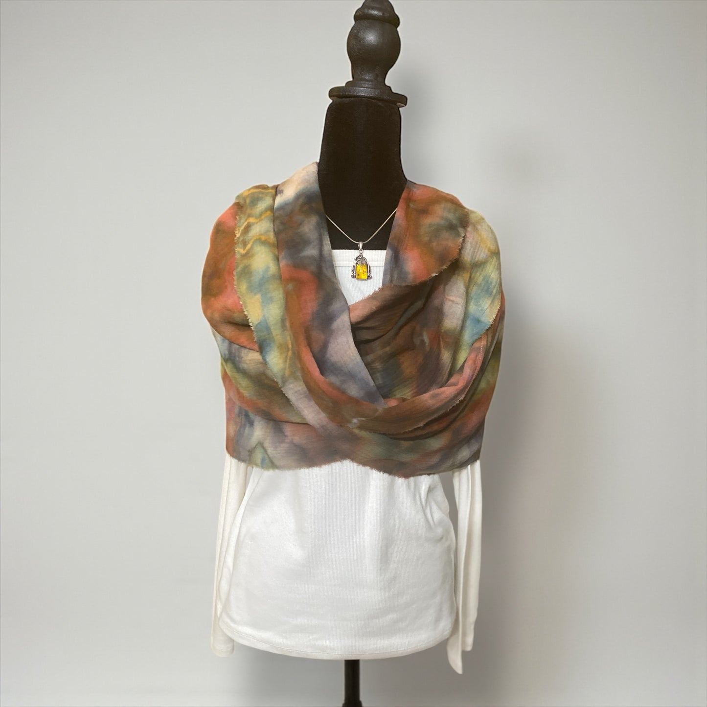 Geode Design on Shawl for Women Men Wasteland Punk Style Poncho w/ Hood