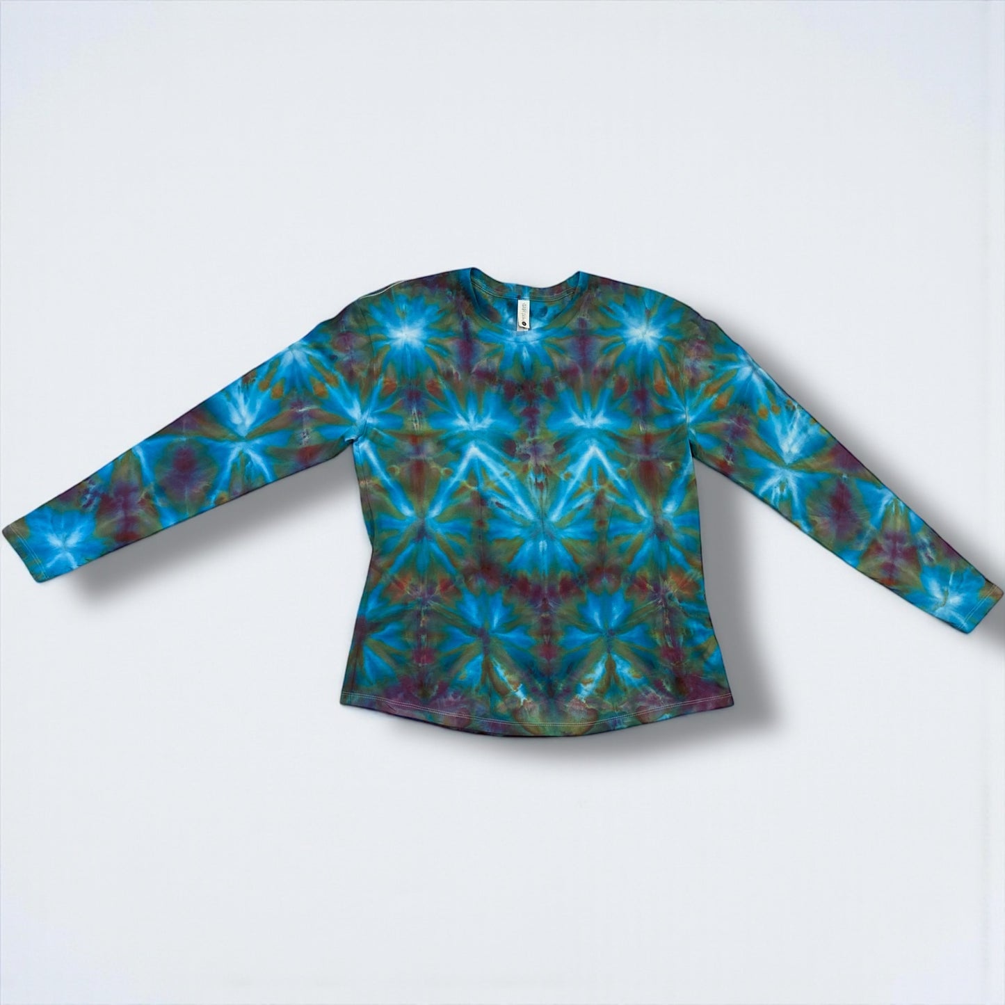 Shibori Design Unisex Long Sleeve 100% Cotton Size Large